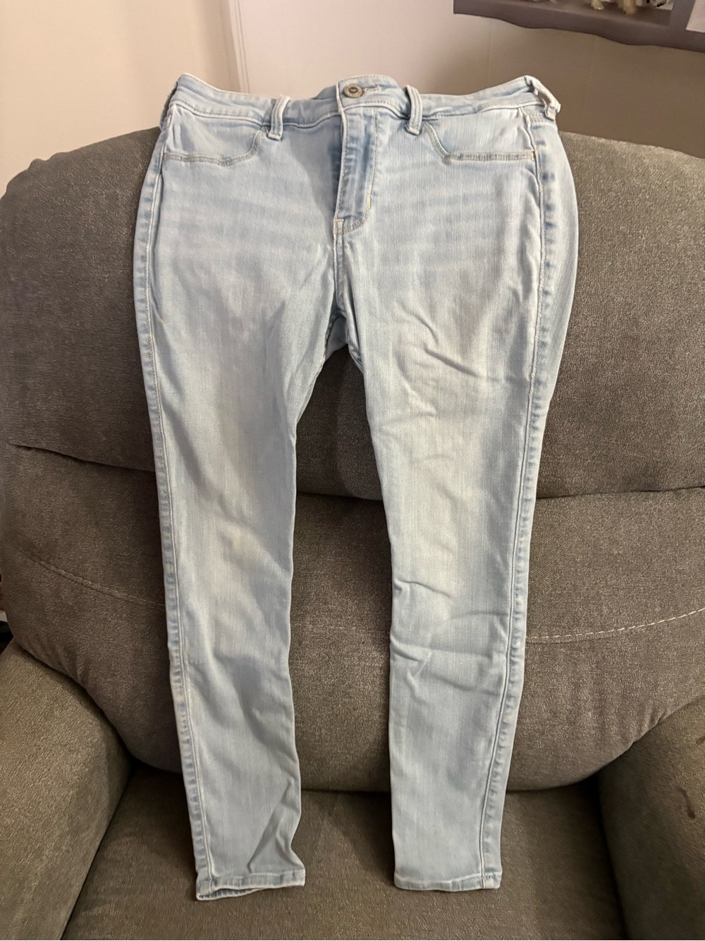 Hollister Pale Blue Skinny Jeans